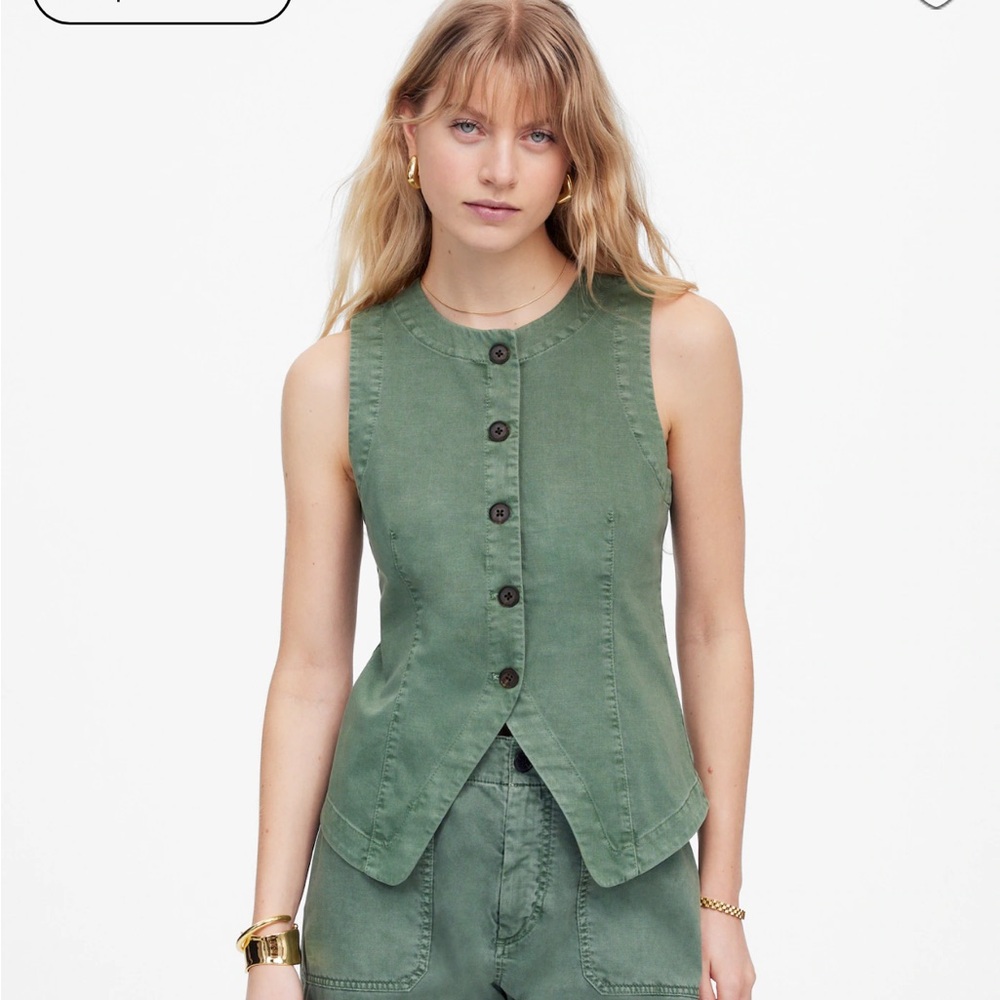 Madewell Sage Green Vest